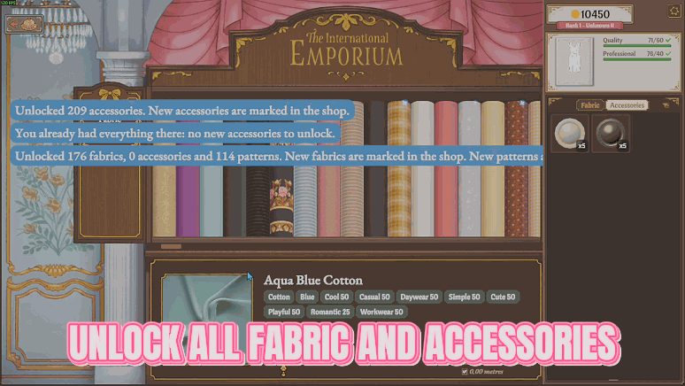 Dressmaker — Whole Cloth (Every Fabric, Accessory & Pattern) (screenshot 2)